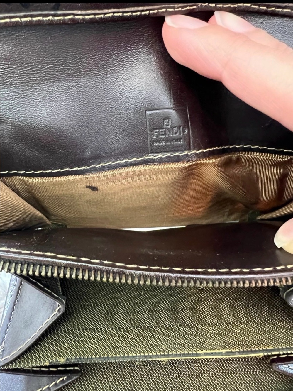 Fendi Zucca Canvas & Leather Continental Trifold Wallet - Picture 10 of 10